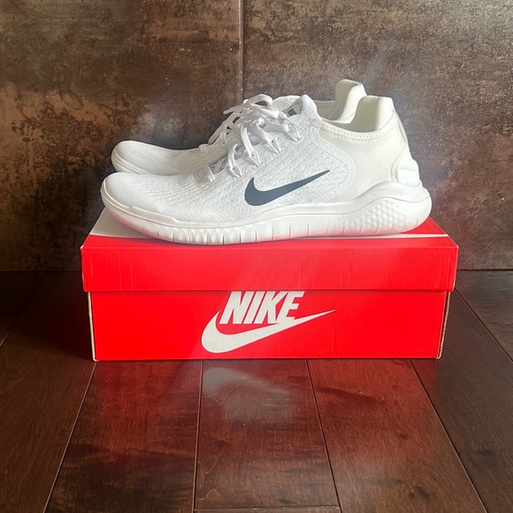 Nike Free RN 2018 White Runners - Picture 1 of 2